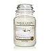 Yankee Candle Fluffy Towels Scented, Classic 22oz Large Jar Single Wick Candle, Over 110 Hours of Burn Time