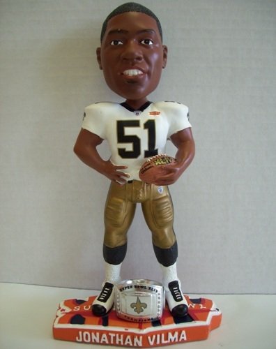 Jonathan Vilma New Orleans Saints Super Bowl XLIV Champions Bobblehead