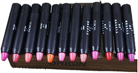 RowNumber1 charming Brightly Lovely 1x 12 Colors Long Lasting Crayon Lip Gloss Pencil Lip Balm Cosmetics 09#