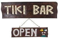 The Green Room 23X7 TIKI BAR OPEN/CLOSED SIGN