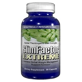 Slim Factor Extreme - 60 Capsules Herbal Thermogenic Diet Complex Fat Burner Lecithin Ginseng