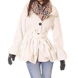Damen Mantel Gr.36/S 38/M 40/L 42/XL Schwarz, Creme, Braun,