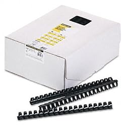 Fellowes Plastic Comb Bindings, 0.75 Inches, 150 Sheet Capacity, Black, 100 per Pack (52367)