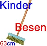 Produkt-Bild: Kinder Gartenbesen Holz mit Kunststoff Borsten, Kinder Garten Haushalts Besen (LHS)