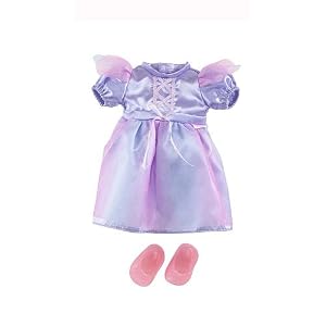 Fisher-Price Little Mommy Sweet As Me Fashion Doll Clothes Purple Princess Gown with Pink... by
