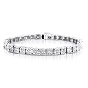 Sterling Silver 1.00 Carat Diamond Tennis-Bracelets 7.5"