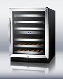 Lowest Price Summit Appliances SWC530LBIST Dual zone built-in wine cellar with digital thermostat and black cabinet - Black