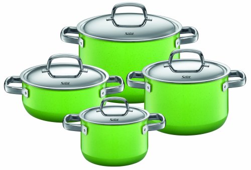 Silit 15171711 Topf Set 4 Teiliges lemon green