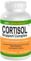 Cortisol Support Complex 180 Capsules Burn Belly Fat KRK SUPPLEMENTS