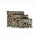 Cosmetics Bags - Set of 3 in Leopard Zanzibar Print by Toss Designs Image