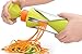 Oternal Vegetable Spiral Slicer Spiralizer for Spaghetti, Salad, Vegetable Noodles with 4 Stainless Steel Blade, 150% Bigger, 50% Less Vegetable Wastage (Blue)