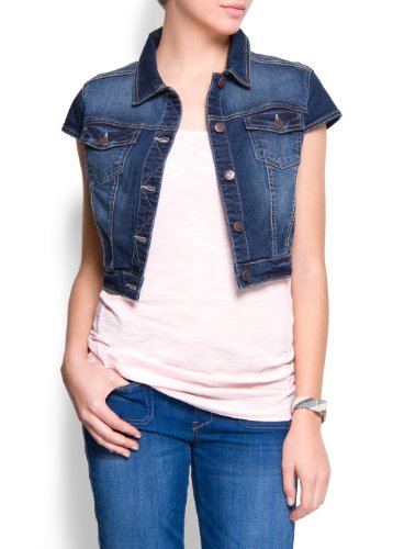 Mango Womens Denim Bolero