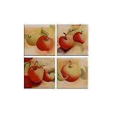 McGowan TT00530 Tuftop Apples Coasters Set of 4