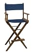 Seateak Teak Captains Chair Blue