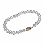 14k Yellow Gold 5.5-6mm Freshwater Cultured Pearl Bracelet, 7.25