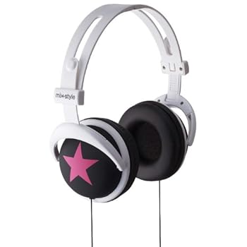 Mix-Style Star-Black/Pink Casque audio filaire pour iPhone/iPod/mp3 Blanc/Rose/Noir Mix-Style Star-Black/Pink Casque audio filaire pour iPhone/iPod/mp3 Blanc/Rose/Noir