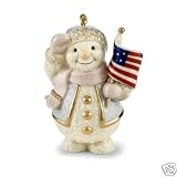 Lenox Patriotic Snowman Ornament