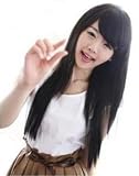 Maysu Cute Natural Fashion Long Straight Wig Kanekalon Black Full Wigs Jf002 Picture