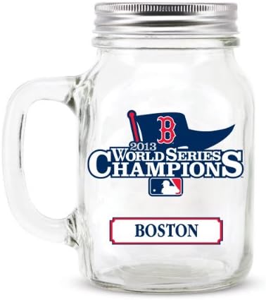 2013 World Series Champ Mason Jar - Boston Red Sox