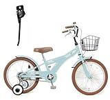 ROLLING RINGS 片足スタンドセット BMXタイプ 18インチ ライトブルー　フェンダー付 ワイヤーバスケット 幼児車 子供用自転車　キッズ