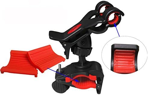 White Universal Bike Bicycle Handbar Mount Holder for iPhones, Mini iPad, Samsung Galaxy, Smartphones, GPS Devices, Support 360° Rotation