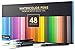 Gift Box, 48 Premium Watercolor Brush Pens, Highly Blend-Able, No Streaks, Water Color Markers, Unbelievable Value, Water Brush Pens For Beginner To Professional Artist