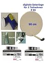 P 89 dig. Satanlage f&uuml;r 2 TN, 90 HQ beige, 2 x SL 35
