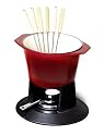 Le Creuset Red Fondue 1 1/2 Qt. with 6 Forks