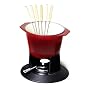 Le Creuset Red Fondue 1 1/2 Qt. with 6 Forks