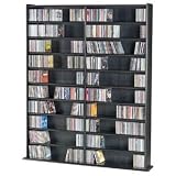 Hardwood Media Storage Unit (Ebony) (64 5 8H x 52W x 8D) by 