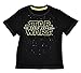 Star Wars Boys The Force Awakens Print T-shirt (Black-Logo, Little Boy Large)