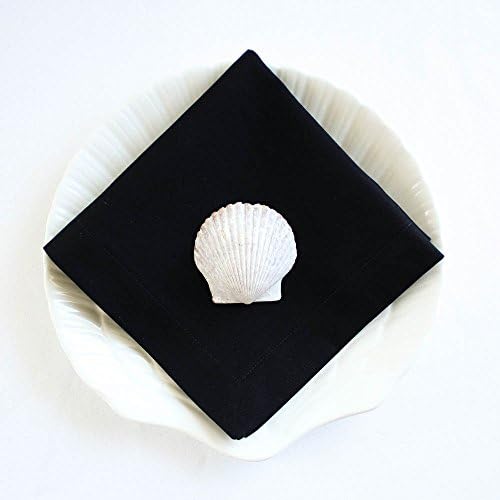 Island Picnic Organic Cotton Napkins -- Black, Set of Four