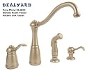 Price Pfister T26-4NEE Marielle Kitchen 4-Hole with Spray and Soap Dispenser, Rustic Pewter