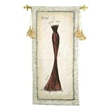 Review ArtExpression  / Divine Silhouette - Artist: Emily Adams - Fabric Size: 53.00 by 26.00 inches Wall Tapestry with hanging rods and tassels included