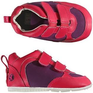 Preschoolians Running Jumping Barefoot Sportster Velcro Purple Nubuck Fuchsia-23