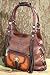 Western Hobo Saddle Bag Purse Brown & Natural Leather