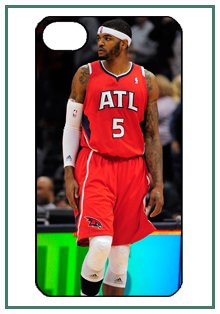 Josh J Smith Atlanta Hawks NBA Star Player iPhone 4 iPhone4 Black Designer Hard Case Cover Protector Bumper