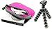 Neoprene Sleeve Case (Magenta) and Premium Tripod for Casio Exilim EX-S20 2MP Digital Camera