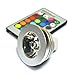 Delicate Mr16 3w RGB LED 16 Colors Changing Light Lamp with Remote Control Ac/Dc 12v