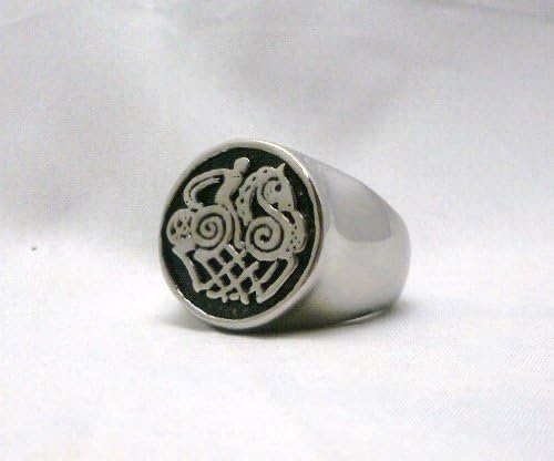 The Vikings Nordic God Odin Ring Celtic Wotan Ring Norse Pagan Ring Sz 11.5