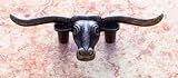 JVJHardware 07305 Lone Star 4.88 in. Steer Head Pull - Antique Brass
