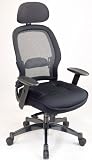 Exec Chair with Mesh Seat - Black