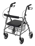 Duro Med Ultra Lightweight Hemi Aluminum Rollator, Titanium Duro Med Ultra Lightweight Hemi Aluminum Rollator, Titanium