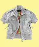 Baby Phat Little Girl Silver Foil Jacket