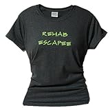 IMAGE OF Flirty Diva Tees Rehab Escapee Drug Recovery SoftStyle Small Black T
