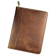 Day-Timer 80844 Personal organizer starter set for 2009, aviator leather binder, 5-1/2x8-1/2, dark tan