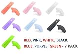 iBox - Nintendo Wii 7x Wii Motion Plus Silicone Cases Plus Free Bonus Nunchuck Silicons (Black, White, Blue, Red, Pink, Purple, Green)