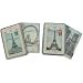 Cavallini Carte Postale Glitter Vintage Paris set of 12 cards Keepsake tin