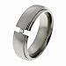 Schumann Design Ehering / Trauring / Partnerring core.titan Titanring mattiert / poliert mit 1 Diamant 0,035 ct TT050.04.p.50