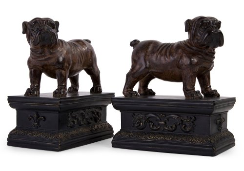 Bulldog Bookends Set of 2 - IMAX - 70210-2